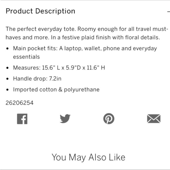 Nwt Victoria’s Secret New Limited Edition Plaid Tote Bag Holiday - Picture 8 of 8